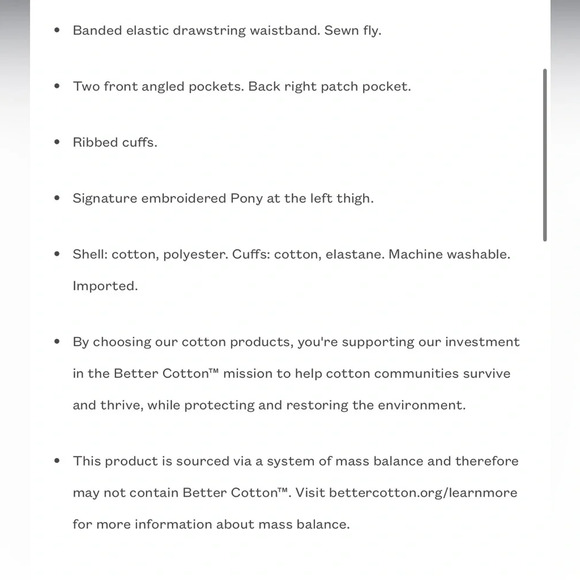 Polo Ralph Lauren Core Replen Black Jogger Sweatpants Mens Size 4XB - Picture 7 of 8